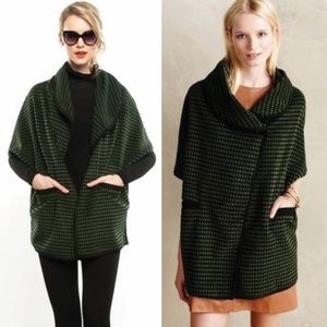 Anthropologie Eva Franco Wool Dot Cocoon Coat